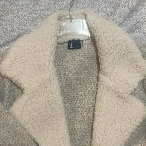 Woven midi length knit cardigan - Picture 2 of 5